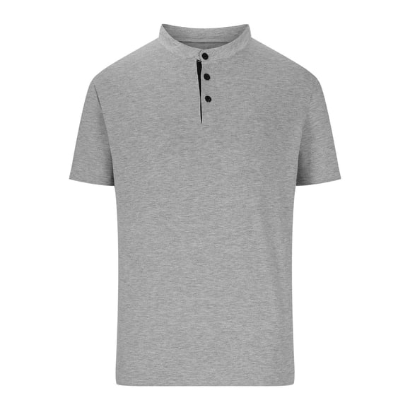 AherBiu T-Shirts pour Hommes à Col Rond, Chemises à Boutons pour Hommes, T-Shirts Décontractés Solie, T-Shirts d'Été Doux à Enfiler