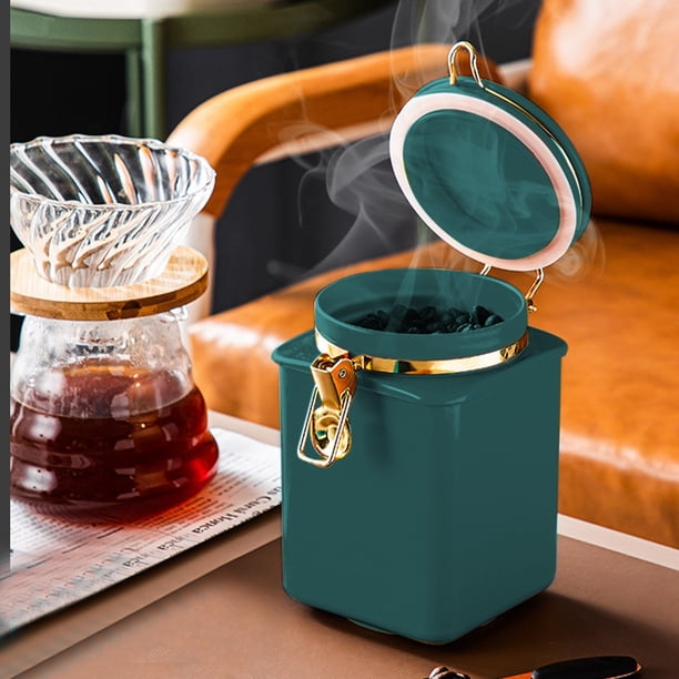 Coffee Canister, Sealed Storage Jar With One Way Exhaust Port, 1.1