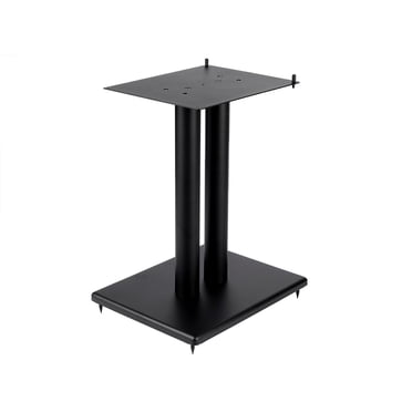 Monoprice Monolith Support de Haut-Parleur en Acier de 18 Po avec Plaque Supérieure Réglable (Chacun) pour Haut-Parleurs jusqu'à 75 Livres, Résistant aux Égratignures, Parfait pour les Haut-Parleurs Centraux Ou d'Étagère