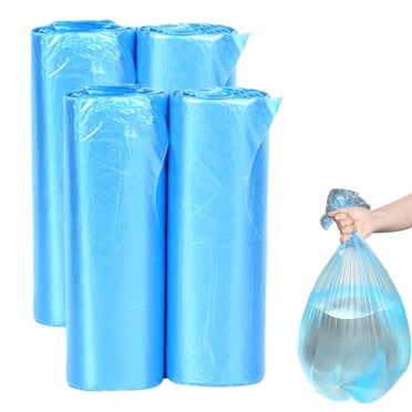 Leakproof Multipurpose Trash Bags, Recycled Garbage Bags With Eco Friendly Design, Leakproof Bottom For Safe Disposal, 100 Counts (Blue)