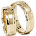 thumbnail image 1 of Ensemble d'Alliances Assorties Or pour Lui et Elle, Deux Tons, 1 of 1