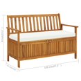 thumbnail image 4 of vidaXL Garden Storage Bench Solid Acacia Wood 120x63x84 cm, 4 of 5