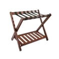 thumbnail image 2 of Langgg Folding Luggage Rack Suitcase Stand Multifunctional Sturdy with Nylon Straps Brown 68x45x55cm, 2 of 6