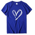 thumbnail image 2 of Jsaierl T-Shirts Imprimés Amour de la Saint-Valentin pour Femmes Été Manches Courtes Col Rond T-Shirts Mignons Polyvalents Défilé T-Shirts Confortables et Doux, 2 of 3