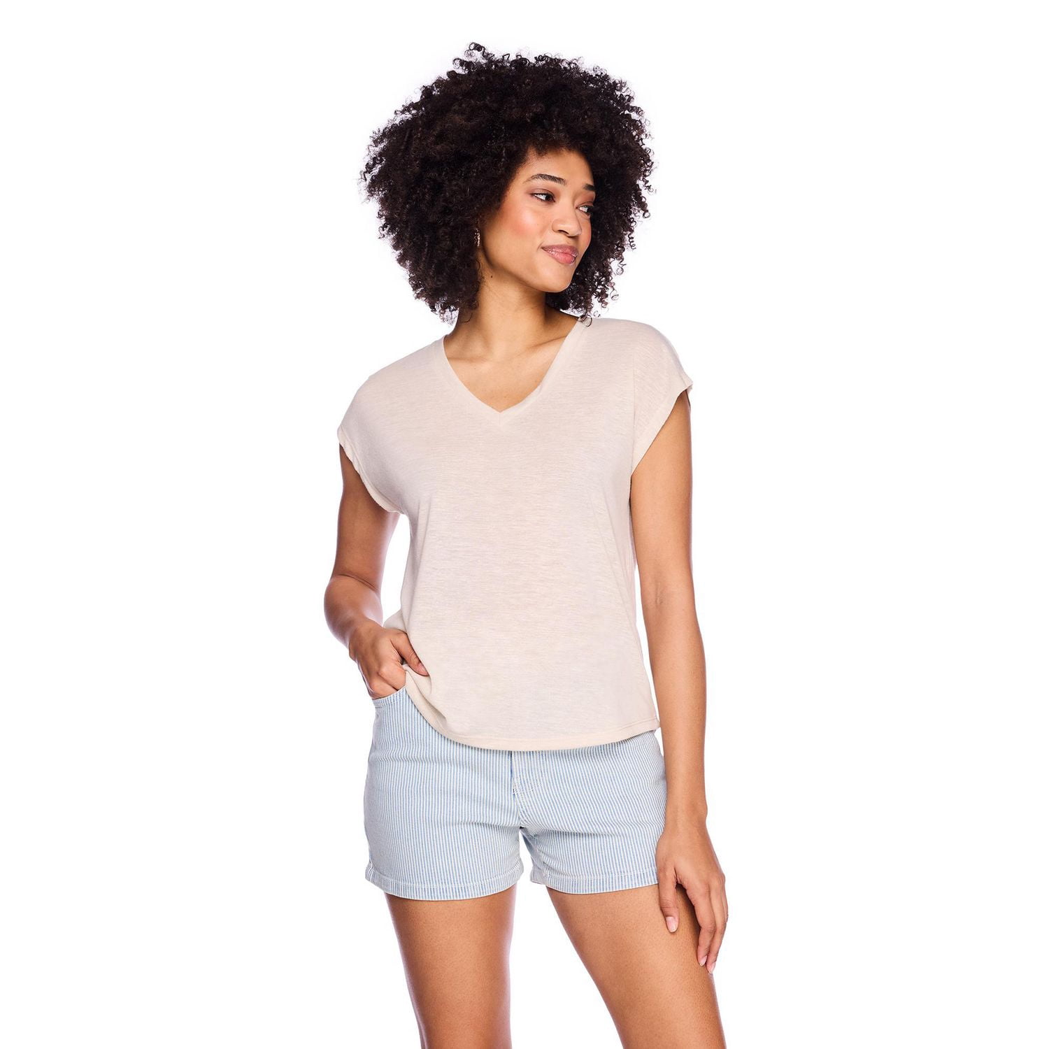 George Women's V-Neck Dolman-Sleeve Top