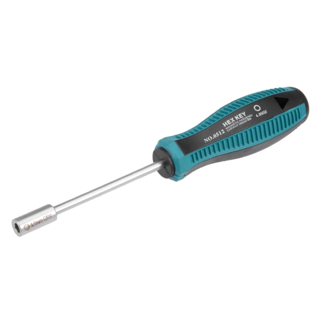 Unique Bargains 4mm Non-Magnetic Tip Six Point Hex Nut Driver with 3-Inch Round Shaft