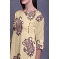thumbnail image 4 of Bimba Kurta à Manches 3/4 Imprimée Kurti Droite Vêtements d'Été pour Femmes, 4 of 6