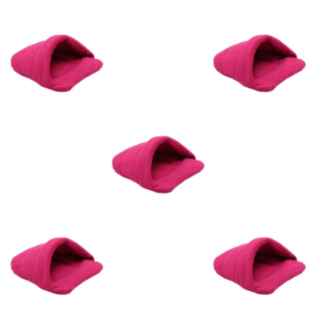Maytalsory Universel Lit pour Animaux de Compagnie Adapté à Toutes les Races Doux et Confortable Large Application rose Rouge XS, & gt; 5Set