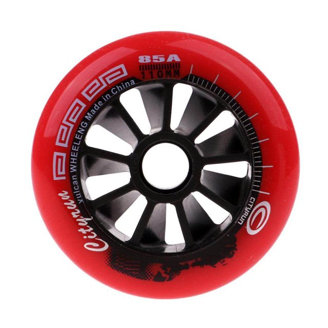 thinsony Roues de Patinage de Vitesse Extérieur Intérieur Roues de Patin en Ligne Outil 110mm Rouge