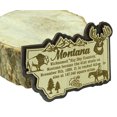 thumbnail image 3 of USA Montana State Map Wooden Magnet Souvenir Fridge Magnet Gift, 3 of 4