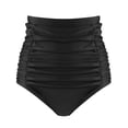 thumbnail image 1 of RELLECIGA Bas de Bikini Froncé Taille Haute pour Femmes, 1 of 6