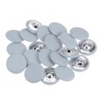 thumbnail image 1 of Unique Bargains 20pcs 44L Fabric Cloth Covered Button 28mm Round Metal Shank Sewing Buttons for Suits Dress Blouses, Light Blue, 1 of 5