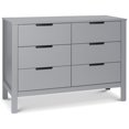 thumbnail image 1 of Carter's By DaVinci Colby Commode Double à 6 Tiroirs, Gris, 1 of 7