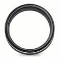 thumbnail image 2 of Edward Mirell Titanium Black Ti & Sterling Silver Inlay 9mm Band Size 8, 2 of 4