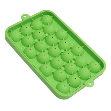 Clear Ice Cube Maker, 25 Grid Ice Cube Tray Silicone Ice Ball Maker Mold Mini Round Ice Sphere Tray with Lid