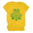 thumbnail image 2 of Meichang St Patricks Day T-Shirt Femme Vert Trèfle à Quatre Feuilles T-Shirts Graphiques Hauts Verts Décontracté Manches Courtes Col Rond T-Shirts St Patricks Day Liquidation, 2 of 3