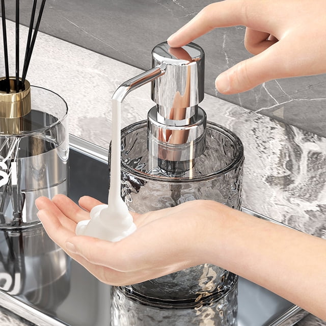 Wzzjkit Foaming Soap Dispenser - Foaming Hand Soap Refillable Dispenser for Bathroom or Kitchen Foam Pump Bottle for Hand Soap Body Wash Foam Soap Dispenser
