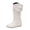 White, variant on LOVZFMLL Boots for Women Mid Calf Chelsea Boots Round Toe Slip Resistant Flat Heel Height Increase Casual Fall Winter Shoes
