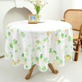 thumbnail image 4 of St. Patricks Day Tablecloth Round 60 Inch, Waterproof Clover Themed Table Cloth, Washable Table Cover for Holiday Dinner Party Decoration, 4 of 6