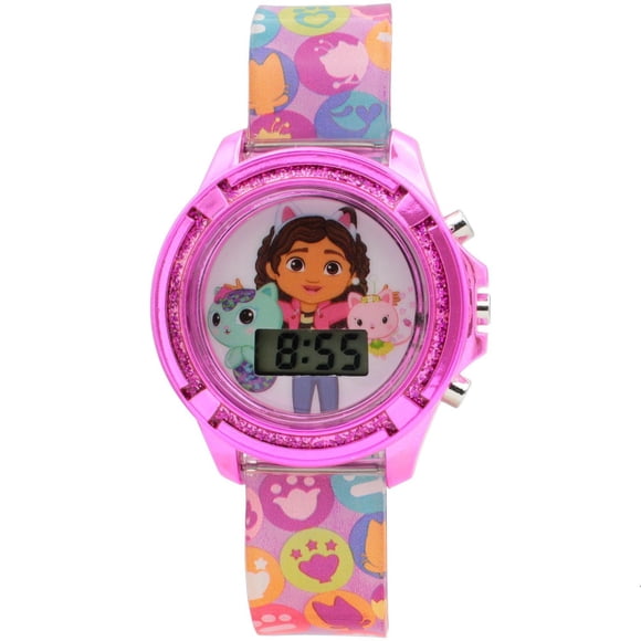 Montre Digitale Fille Gabby’s Dollhouse avec Lunette Pailletée