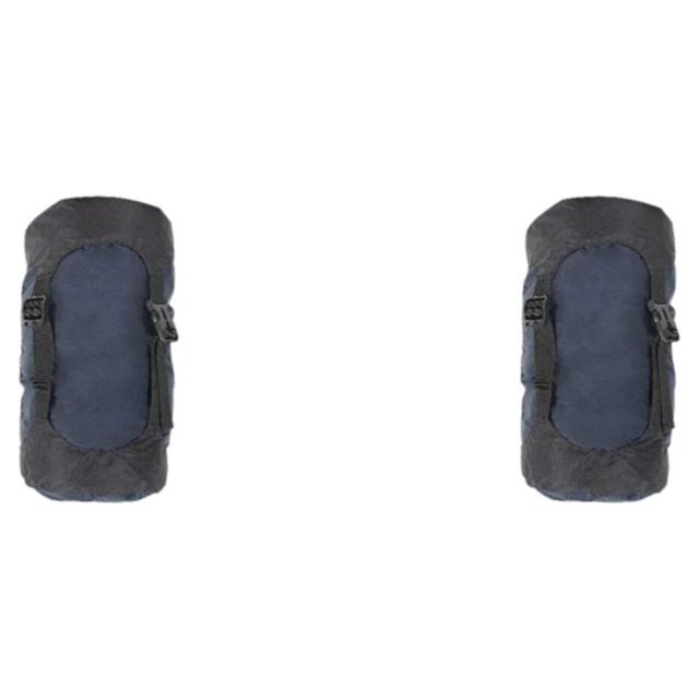 QualitChoice 1/2/3/5 Drawstring Compression Bag Travel Stuff Sack Storage Dry Bags Gear For Camping Backpacking Climbing Accessories Dark Blue/M 2PCS