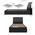 thumbnail image 3 of Nexera Corbo Storage Bed and Headboard, Black, 3 of 7