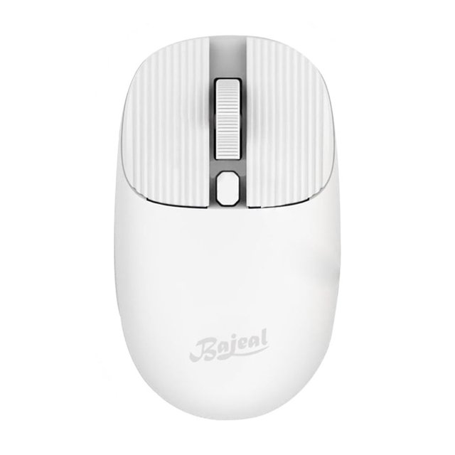 Tignapoo Bajeal M100 Souris Sans Fil avec 3 Réglages de DPI Réglables, 2,4 GHz Prêt à l'Emploi, Fonctionnalité de Mise en Veille Automatique, Conception Légère, Couleur Blanche (Piles Non Incluses)