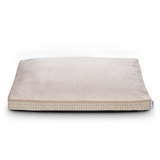 Vibrant Life Deluxe Gusset Pet Bed, Tan Diamond