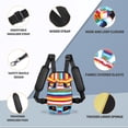 thumbnail image 3 of ORUYROP Pet Dog Carrier Backpack Adjustable Dog Front Carrier, Legs Out Easy-Fit Dog Travel Backpack Carrier for Hiking Camping for Small Medium Dogs Cats and Rabbits (Large (Pack of 1), Multi, 3 of 6