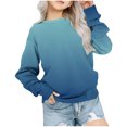 thumbnail image 1 of Yuyuzo Chandails en Molleton pour Filles Col Rond Manches Longues Décontracté Confortable Bloc de Couleur Pull d'Automne, 1 of 4
