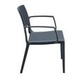 thumbnail image 4 of Compamia Capri Patio Dining Arm Chair in Dark Gray, 4 of 11