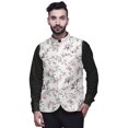 thumbnail image 1 of Atasi Floral Printed Wedding Jackets For Men Nehru Jacket Waist Coat For Festive Season-Small, 1 of 6