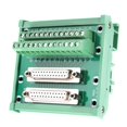 thumbnail image 3 of AMONIDA Bornier DB25-M6 Double Tête Femelle DIN Rail Mount Interface Module Bornier Connecteur Carte Ensemble de Composants Électroniques Kit Bornier Connecteur Carte, 3 of 8