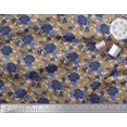 thumbnail image 2 of Soimoi Brown Poly Georgette Fabric Leaves,Insect & Floral Artistic Print Fabric by Yard 52 Inch Wide, 2 of 3