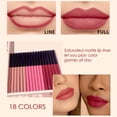 thumbnail image 4 of Crayon à Lèvres Imperméable 18 Couleurs, Crayon Contour des Lèvres Longue Tenue, Stylo Lipliner, Crayon Contour des Lèvres Sculptant Color Sensational, Maquillage, Crayon à Lèvres Blanc, 4 of 9