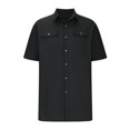 thumbnail image 3 of FAIWAD Mens Short Sleeve Shirts Lapel Button Down Lightweight Casual Tees Tops Business Work Shirts, 3 of 5