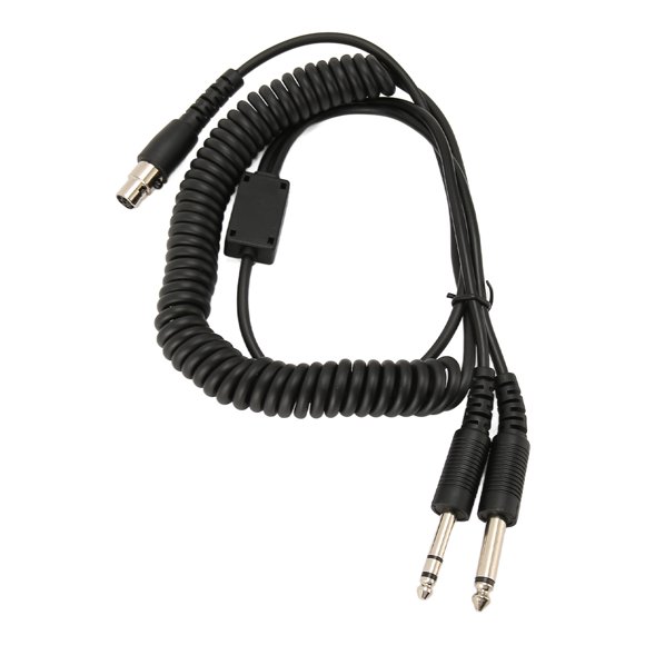 Mini XLR 5 Broches Câble Adaptateur Casque, Mini XLR à GA Double Prises Adaptateur Casque Fiche et Jouer Facile à Utiliser Remplacement pour les Prises PJ068