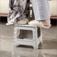 thumbnail image 4 of Folding Step Stool for Adults and KidsNon Slip Folding Stools with Handle Compact Plastic Foldable Step Stool for Bathroom Bedroom Kitchen, PP, 4 of 7