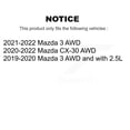 thumbnail image 2 of Kugel Rear Wheel Bearing and Hub Assembly Pair for Car Mazda 3 CX-30 - Left Right Side (Driver Passenger) K70-102109, 2 of 11