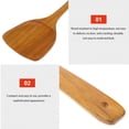thumbnail image 4 of Oleegame 2PC Kitchen Utensils Set Kitchenware Cooking Spatula Wooden Spatula Household Stir Fry Spatula Non Stick Pan Baking Tools Cooking Wood Wooden Turner Kitchen Utensils Spatula Yellow, 4 of 9