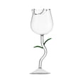 thumbnail image 2 of Rose Red Wine Cup High End Glass Wine Cup Tall Cup, 2 of 2