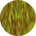 thumbnail image 1 of Ahgly Company Tapis d'Intérieur Ronds Transitionnels Lavables à la Machine, Vert Pistache, 3 Pieds Rond, 1 of 7