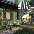 thumbnail image 3 of FICARTS High Back HDPE Outdoor Rocking Chair - All Weather Patio Porch Rocker with 44.92” Height (Black), 3 of 8