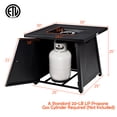 thumbnail image 2 of Costway Foyer au Gaz Propane Carré de 30 Pieds' 50 000 BTU avec Housse Imperméable Roche de Lave, 2 of 9