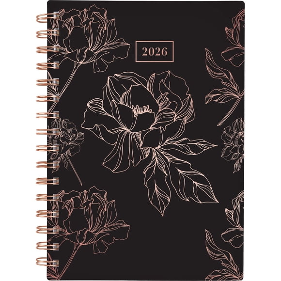 2026 Cambridge® Rose Gold Peony Small Weekly Planner