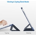 thumbnail image 4 of Case for iPad Pro 12.9 Inch Case, (2022/2021/2020, 6th/5th/4th Generation), Convenient Magnetic Attachment, Two-Way Stand, Full Pencil 2 Support, Rebound Folio Stand Cover Case - Blue, 4 of 5