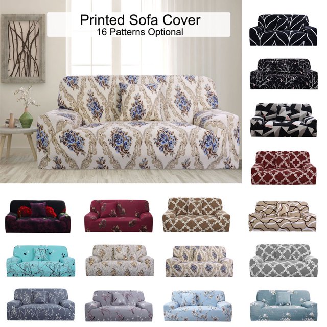 SUTENGDA Stretch Spandex Sofa Slipcover for Loveseat Red Flower Medium