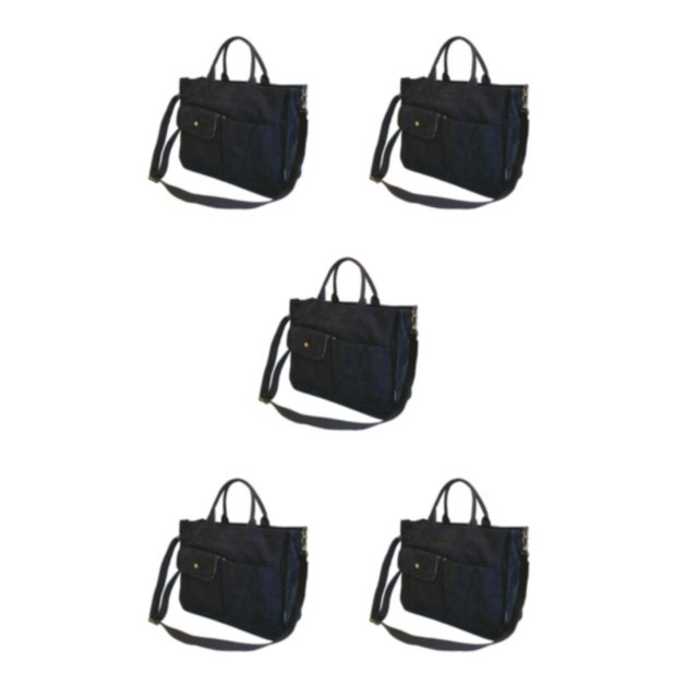 Youkk Sac de Collège Sac de Voyage Restez Organisé et à la Mode en Déplacement Sangle Ajustable Noir Ensemble de 5