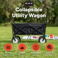 thumbnail image 2 of Mac Sports Chariot Utilitaire de Jardin et de Camping Pliable et Rabattable pour l'Extérieur, Noir, 2 of 11