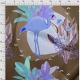 thumbnail image 4 of oneOone Polyester Spandex Brown Fabric Tropical Abstract With Flamingo Craft Projects Decor Fabric Printed By The Yard 56 Inch Wide, 4 of 4